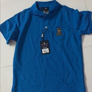 Psycho Bunny Kids Blue Polo Shirt